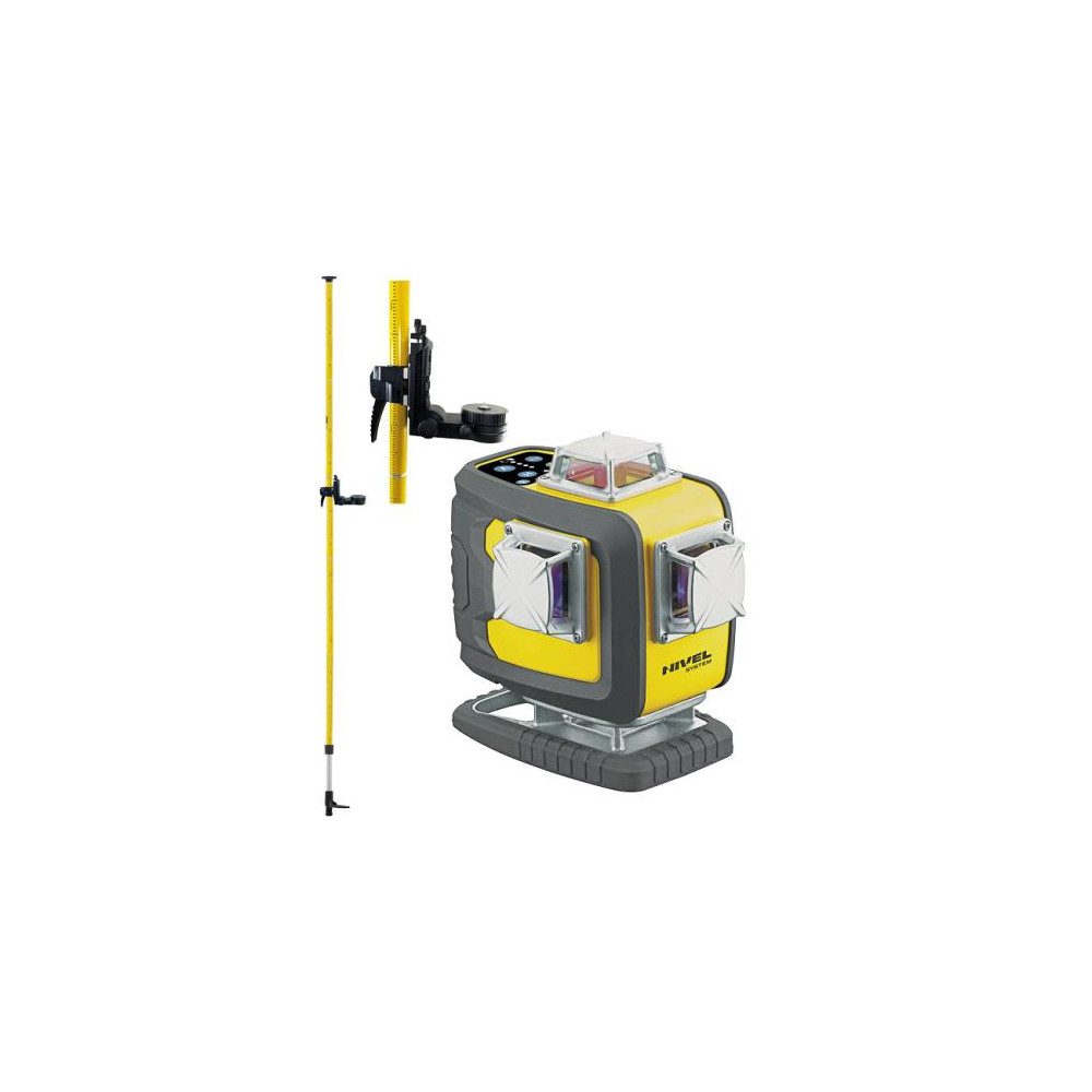 Laser budowlany Nivel System CL4D-B - ZESTAW tyczka rozporowa LP-36 Nivel System