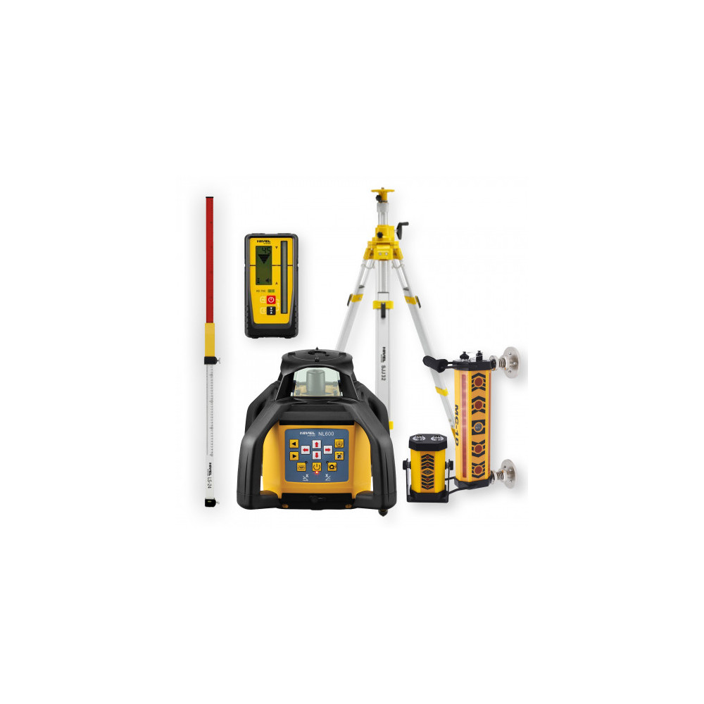 Niwelator laserowy Nivel System NL600 DIGITAL - ZESTAW łata LS-24 statyw SJJ32 system MC-1D Nivel System