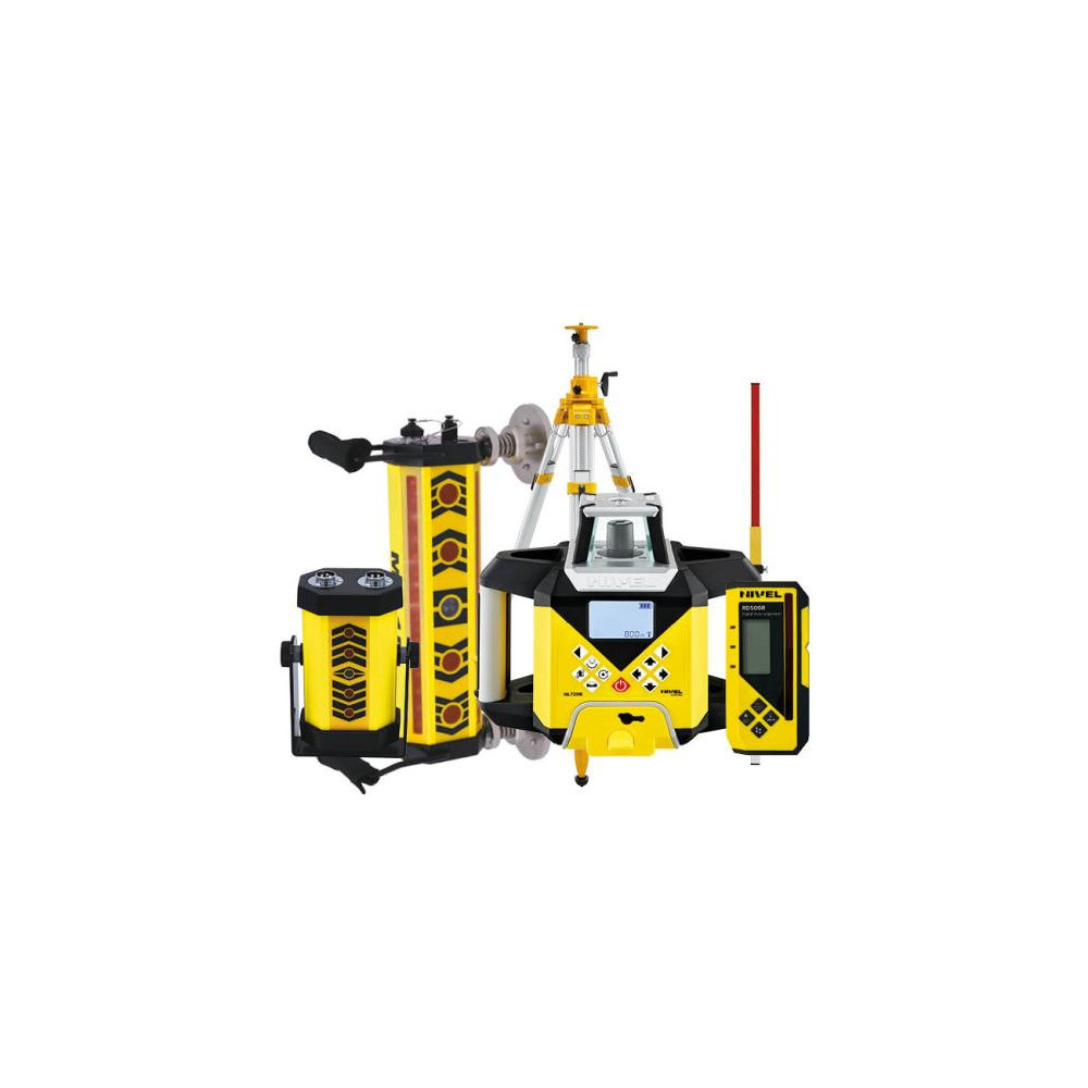 Niwelator laserowy Nivel System NL720R DIGITAL - ZESTAW statyw SJJ32 łata LS24 system MC1D Magnets Nivel System