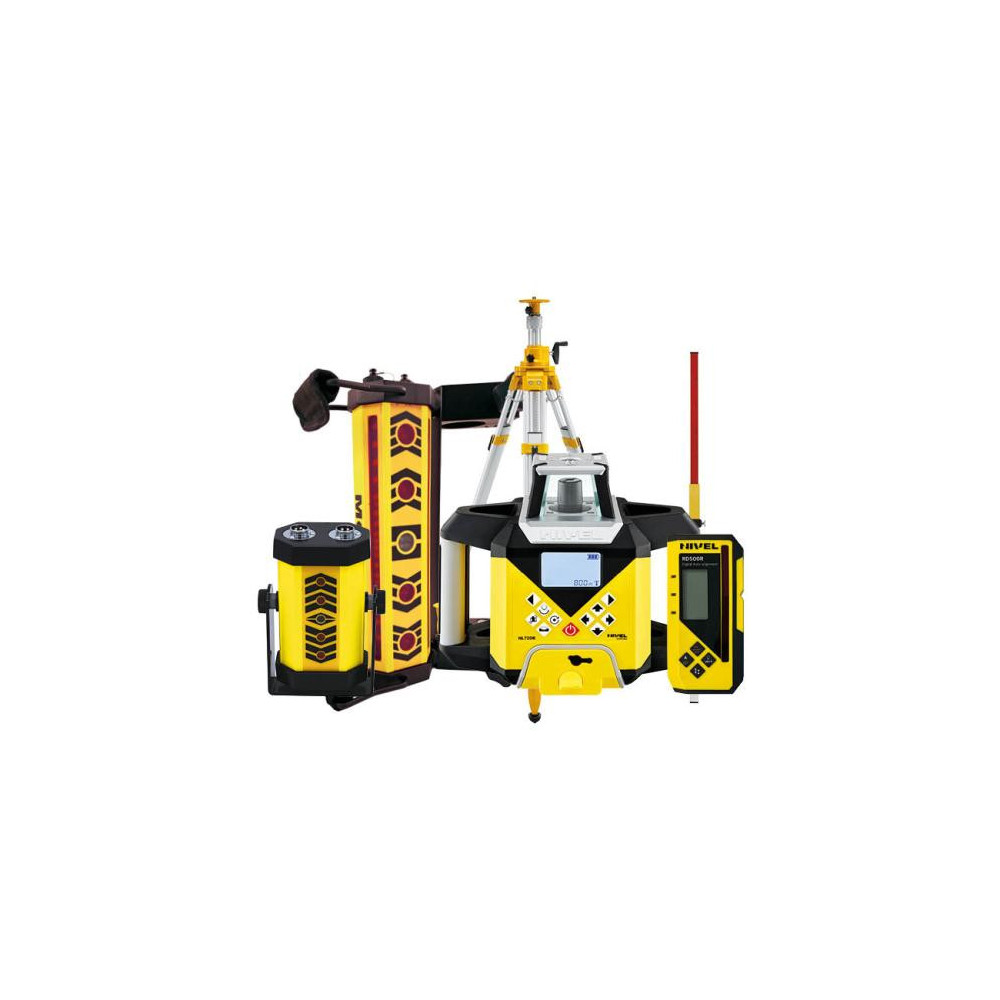 Niwelator laserowy Nivel System NL740R DIGITAL - ZESTAW statyw SJJ32 łata LS24 system MC1D Klamry Nivel System