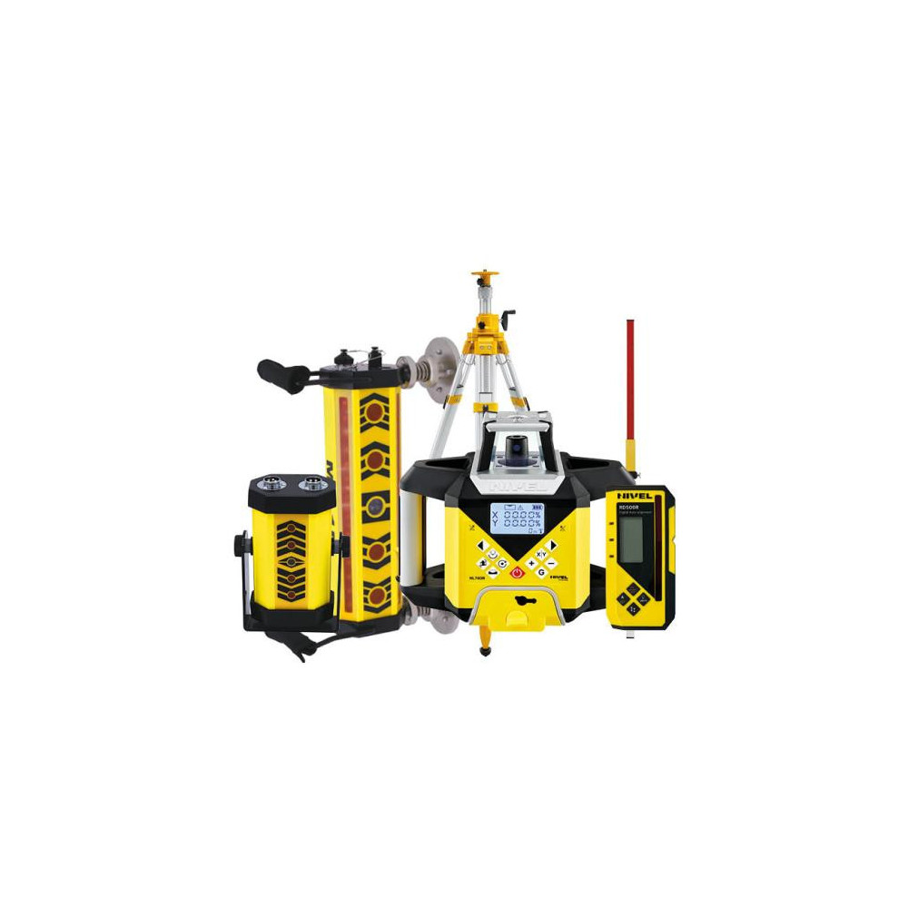 Niwelator laserowy Nivel System NL740R DIGITAL - ZESTAW statyw SJJ32 łata LS24 system MC1D Magnets Nivel System