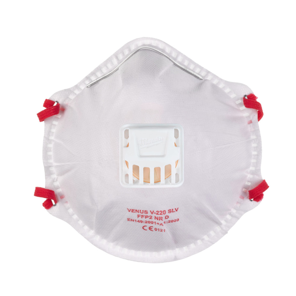 Półmaska FFP2 z zaworem - Milwaukee FFP2 Respirator with Valve - 10 pc Milwaukee