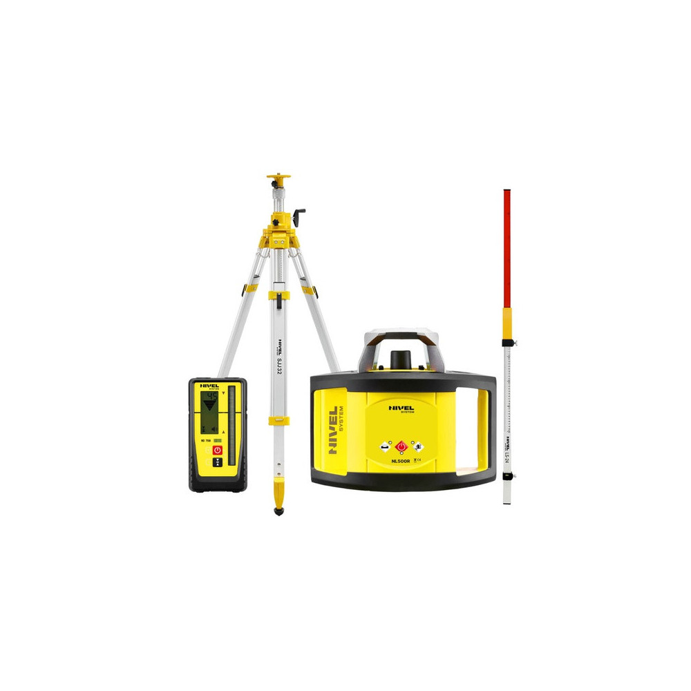 Niwelator laserowy Nivel System NL500R DIGITAL - ZESTAW łata LS-24 statyw SJJ32 Nivel System