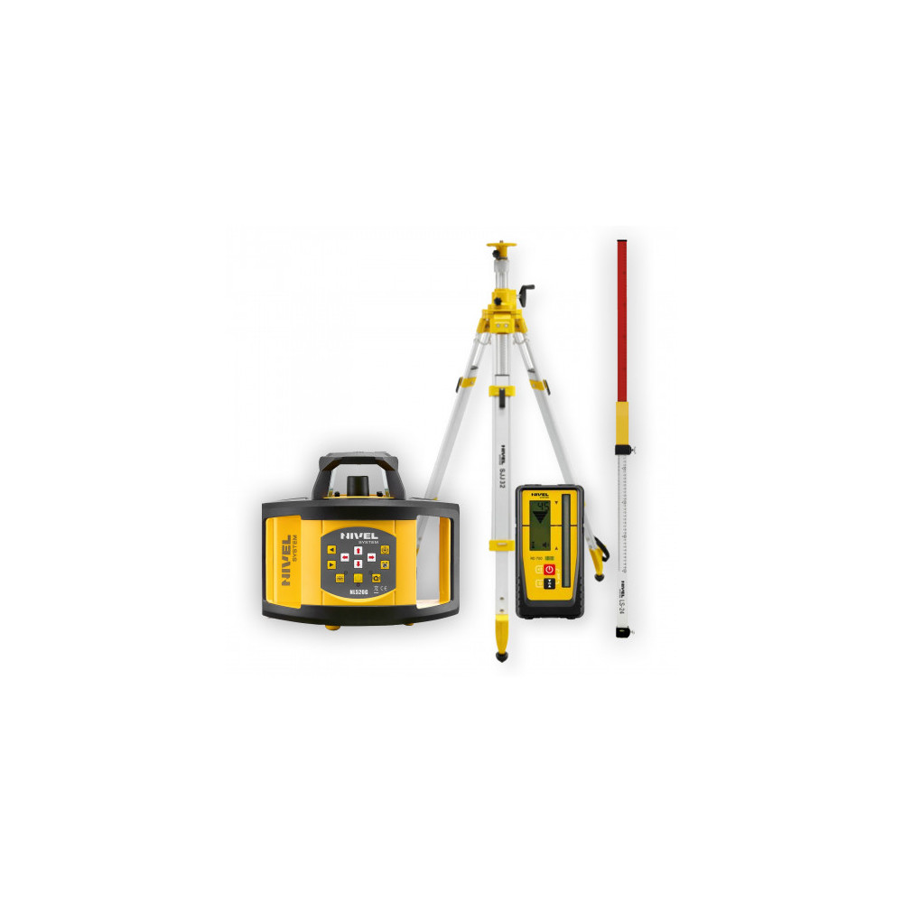 Niwelator laserowy Nivel System NL520G DIGITAL - ZESTAW łata LS-24 statyw SJJ32 Nivel System