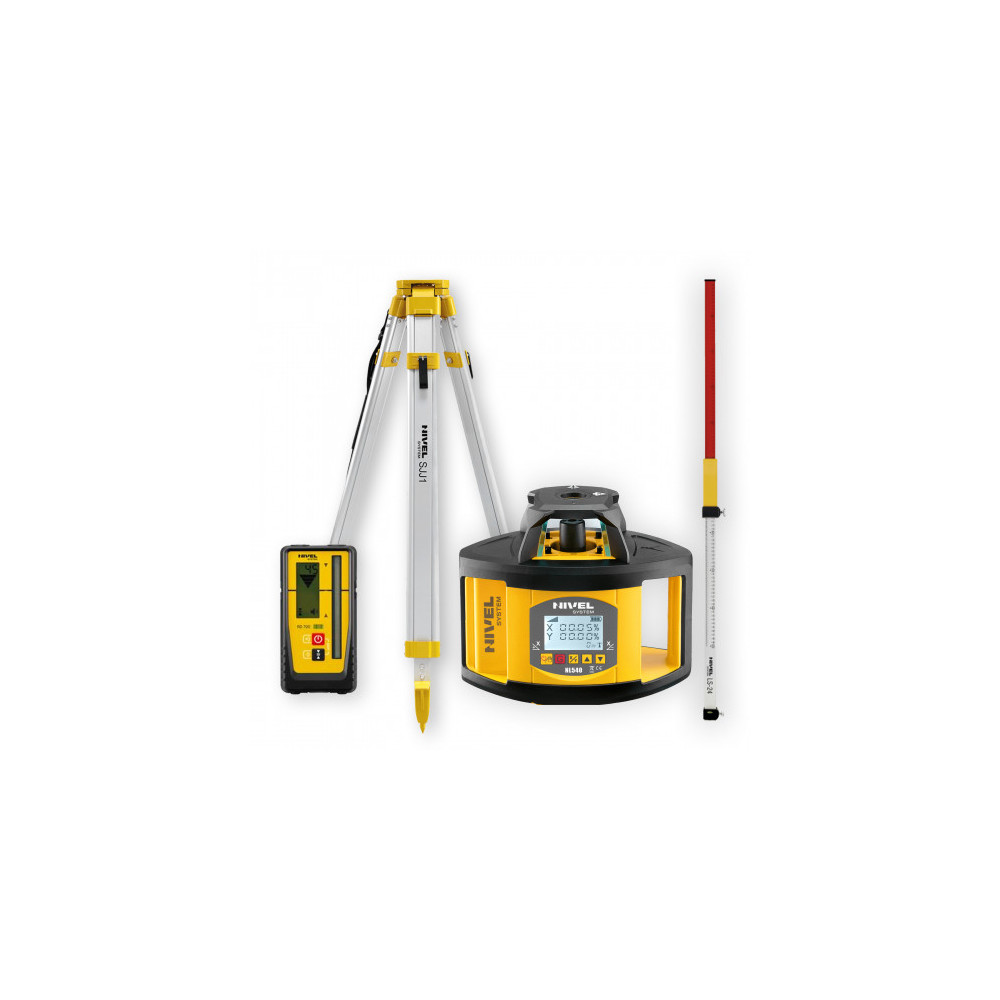Niwelator laserowy Nivel System NL540 DIGITAL - ZESTAW łata LS-24 statyw SJJ1 Nivel System