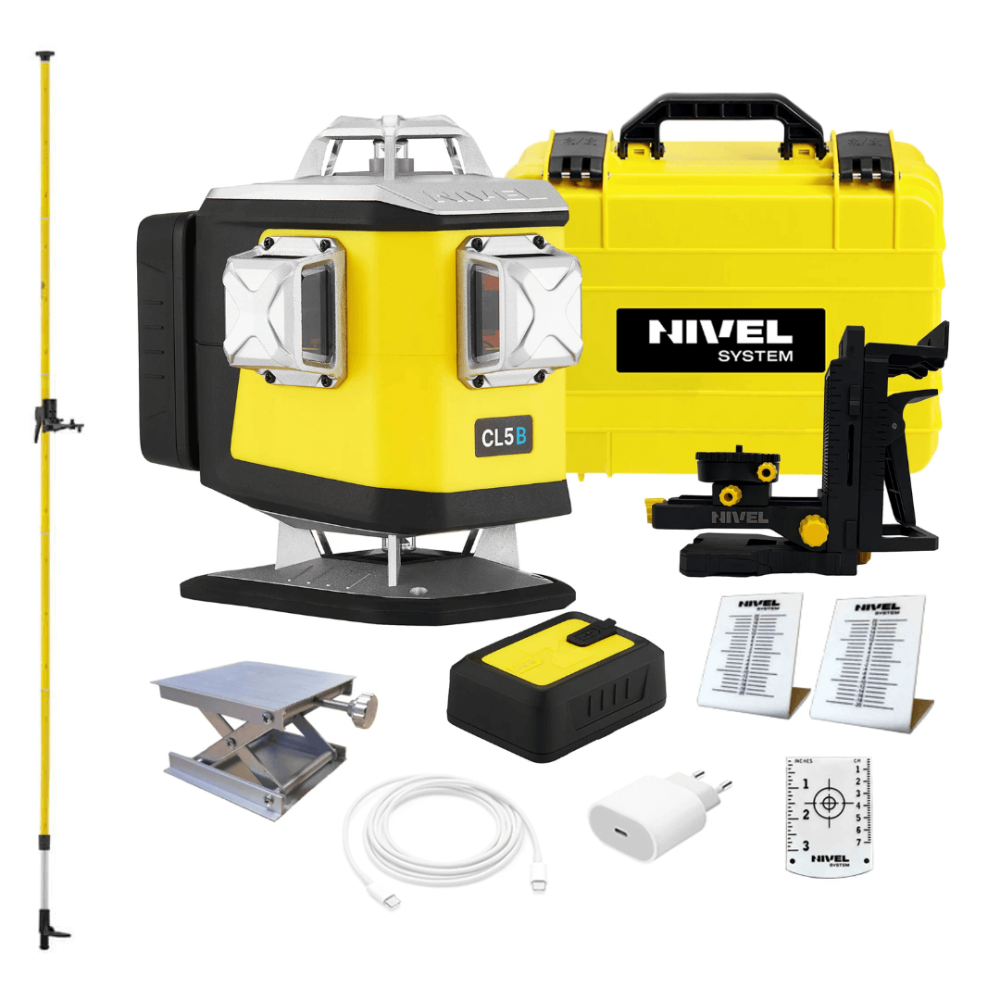 ZESTAW Laser krzyżowy Nivel System CL5B + tyczka rozporowa LP-36 Nivel System