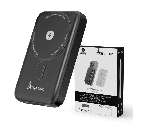 Extralink EX.39777 MagSafe 10000mAh PD20W Grafitowy