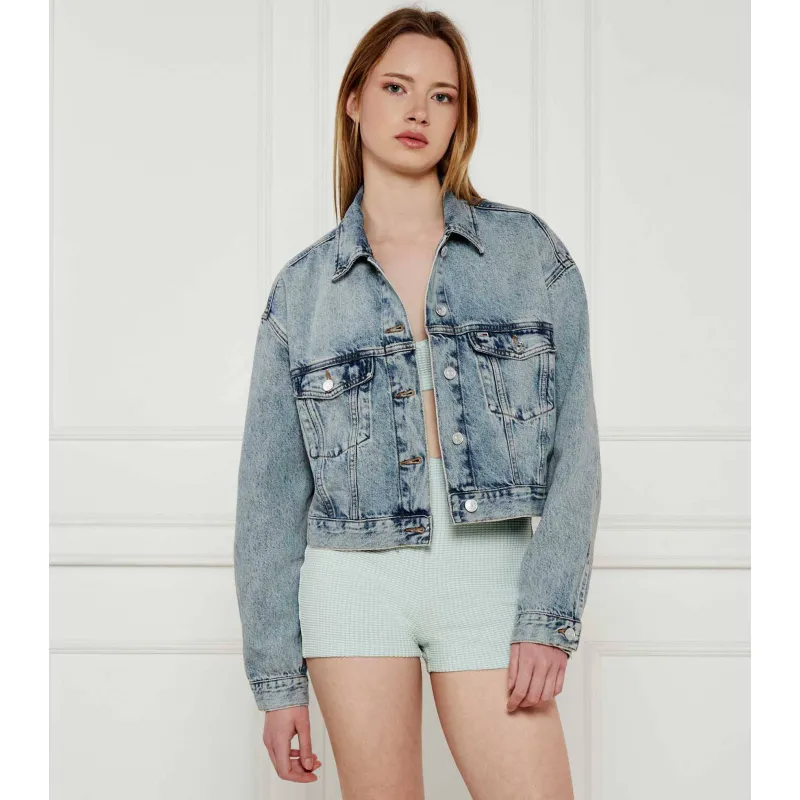 Tommy Jeans Kurtka jeansowa BI6012 Oversize fit