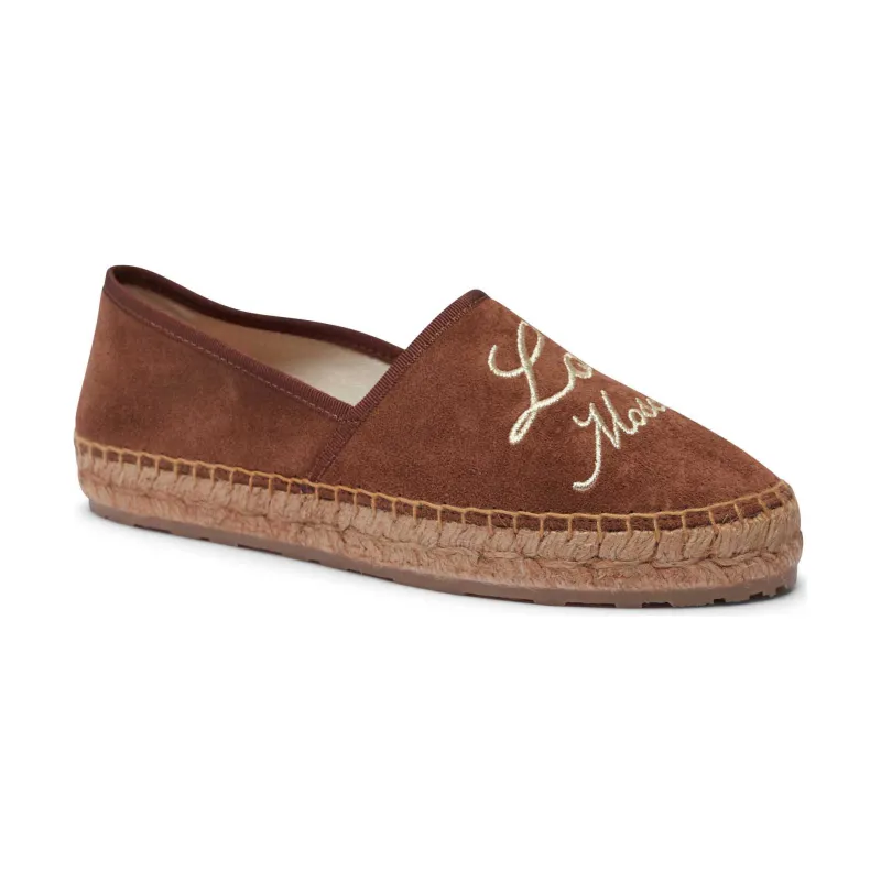 Love Moschino Skórzane espadryle
