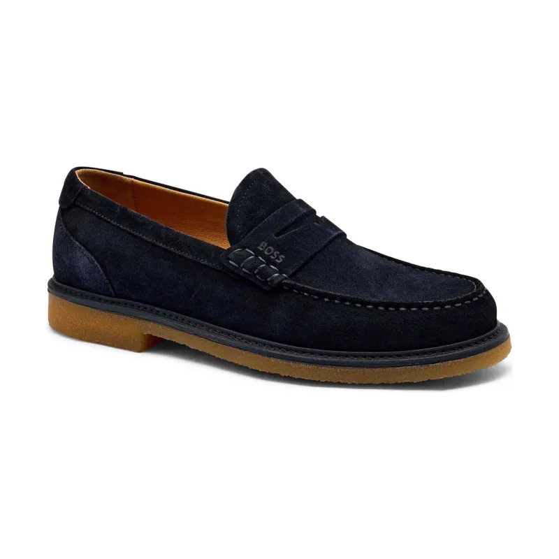 BOSS BLACK Skórzane loafersy Kope_Mocc_sd