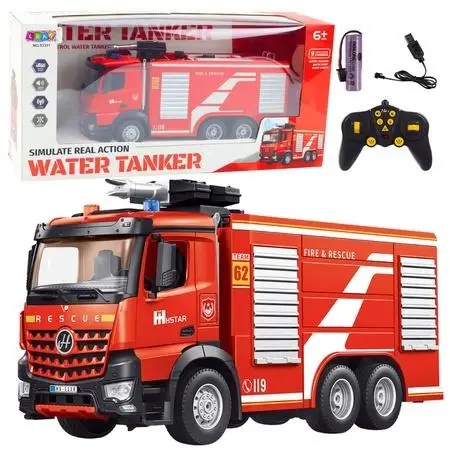 Wóz strażacki RC z wysuwaną drabiną - Leantoys