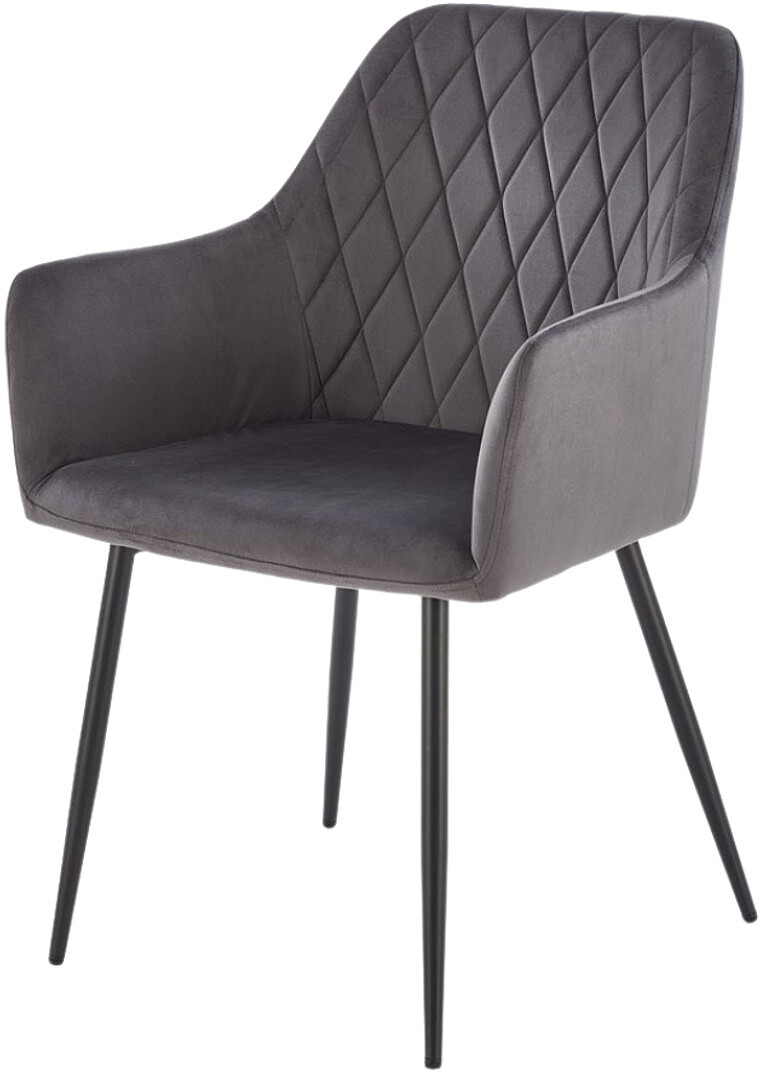 Krzesło Halmar K558 Popielaty Tkanina velvet