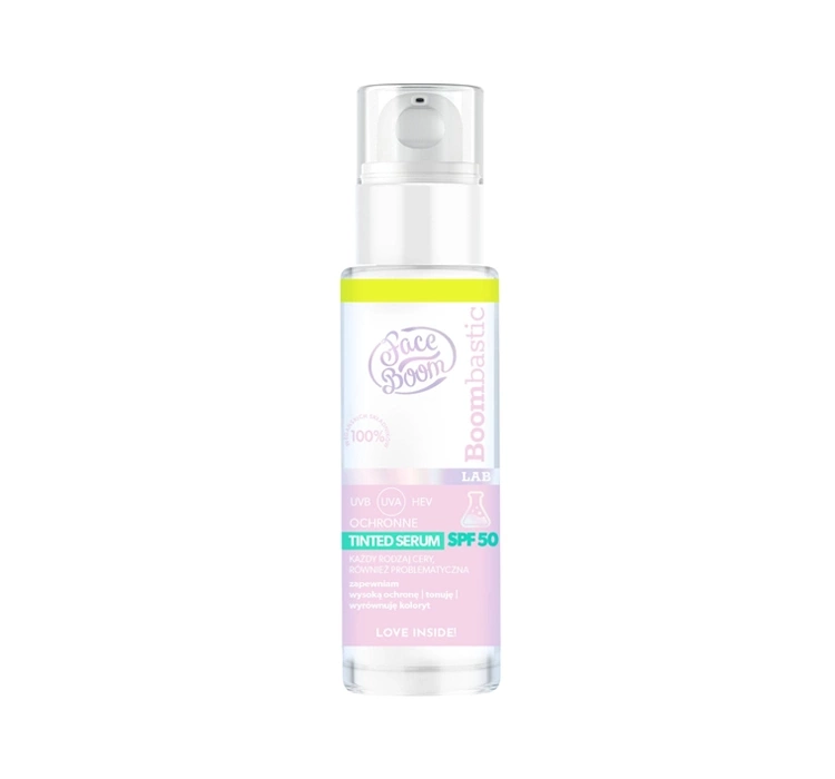 FaceBoom Boombastic Lab ochronne serum do twarzy tinted SPF 50 30ml