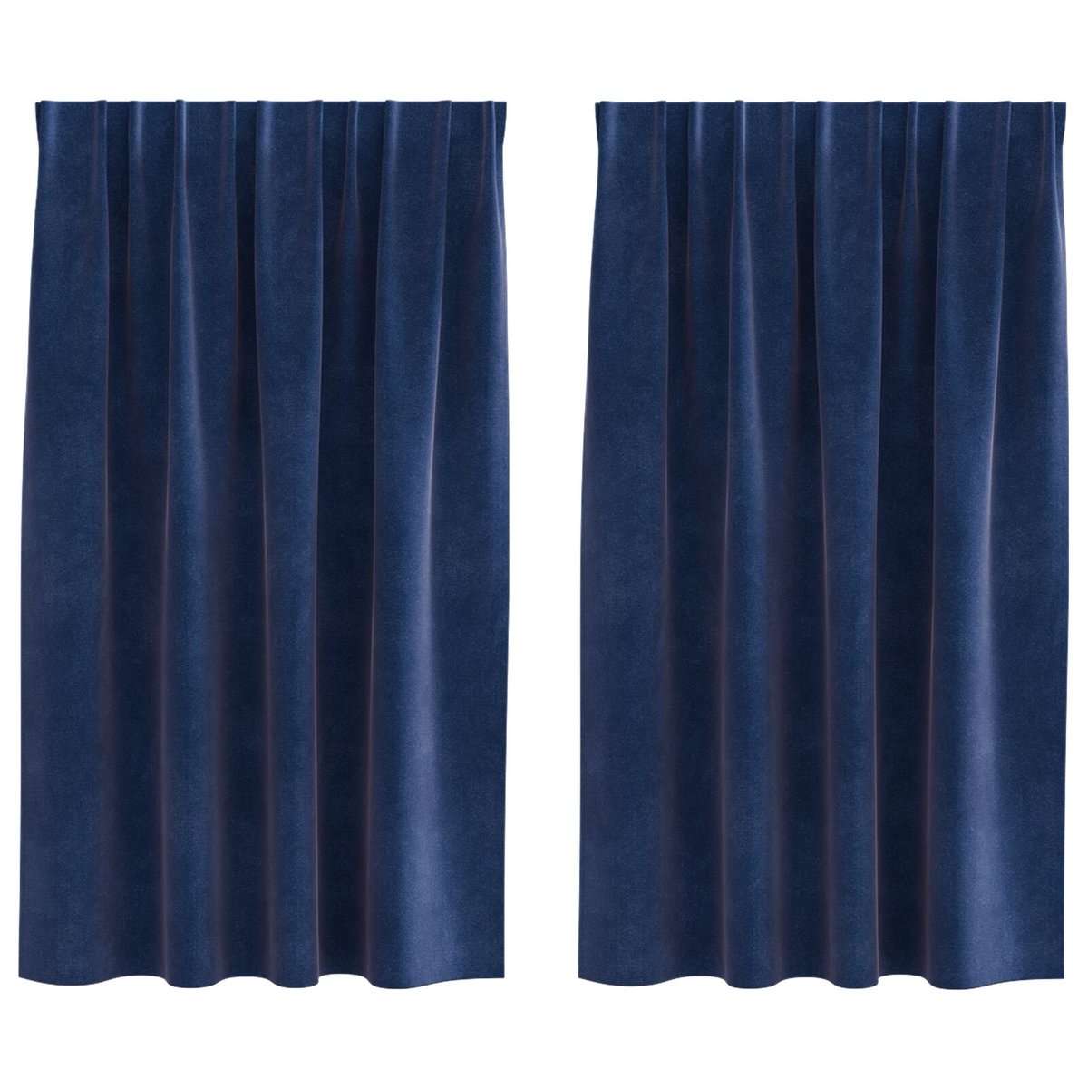 Zasłony vidaXL Granatowe Poliester 140 x 140 cm Granatowe zasłony