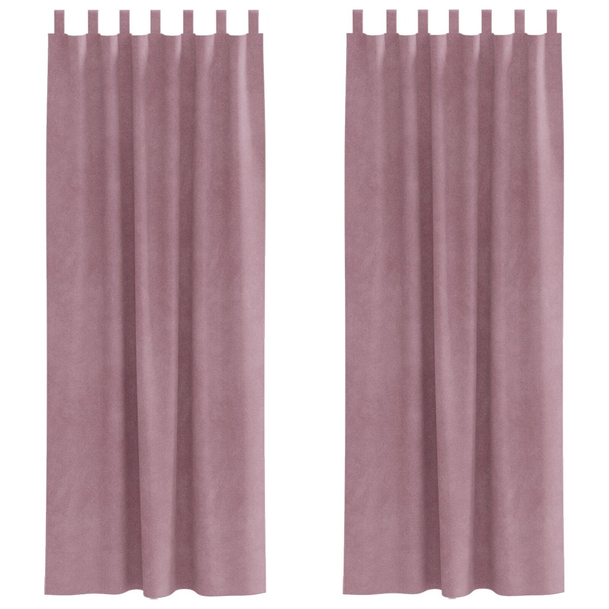 zasłony vidaXL Ciemnoróżowe Poliester 140 x 225 cm Tłumiące dźwięk