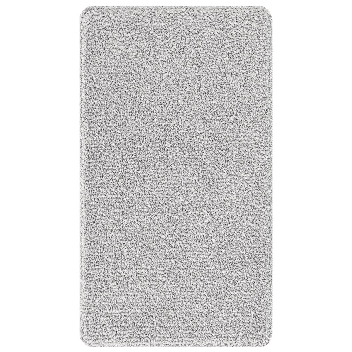 vidaXL Szary Poliester 70 x 120 cm Dywanik łazienkowy Prostokątny