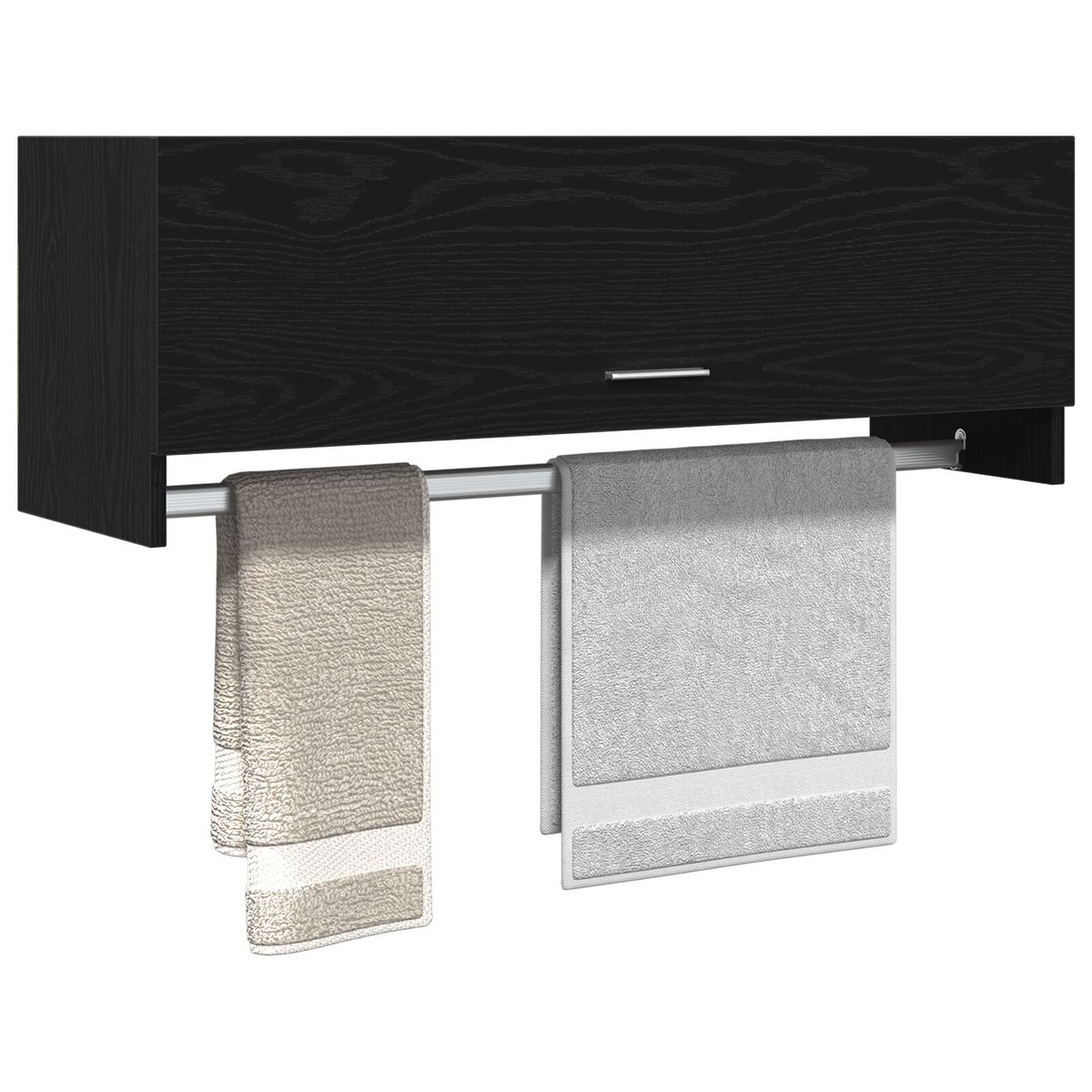 Szafa vidaXL Czarny dąb Drewno 100 x 32.5 x 35 cm Szafa Prostokątna