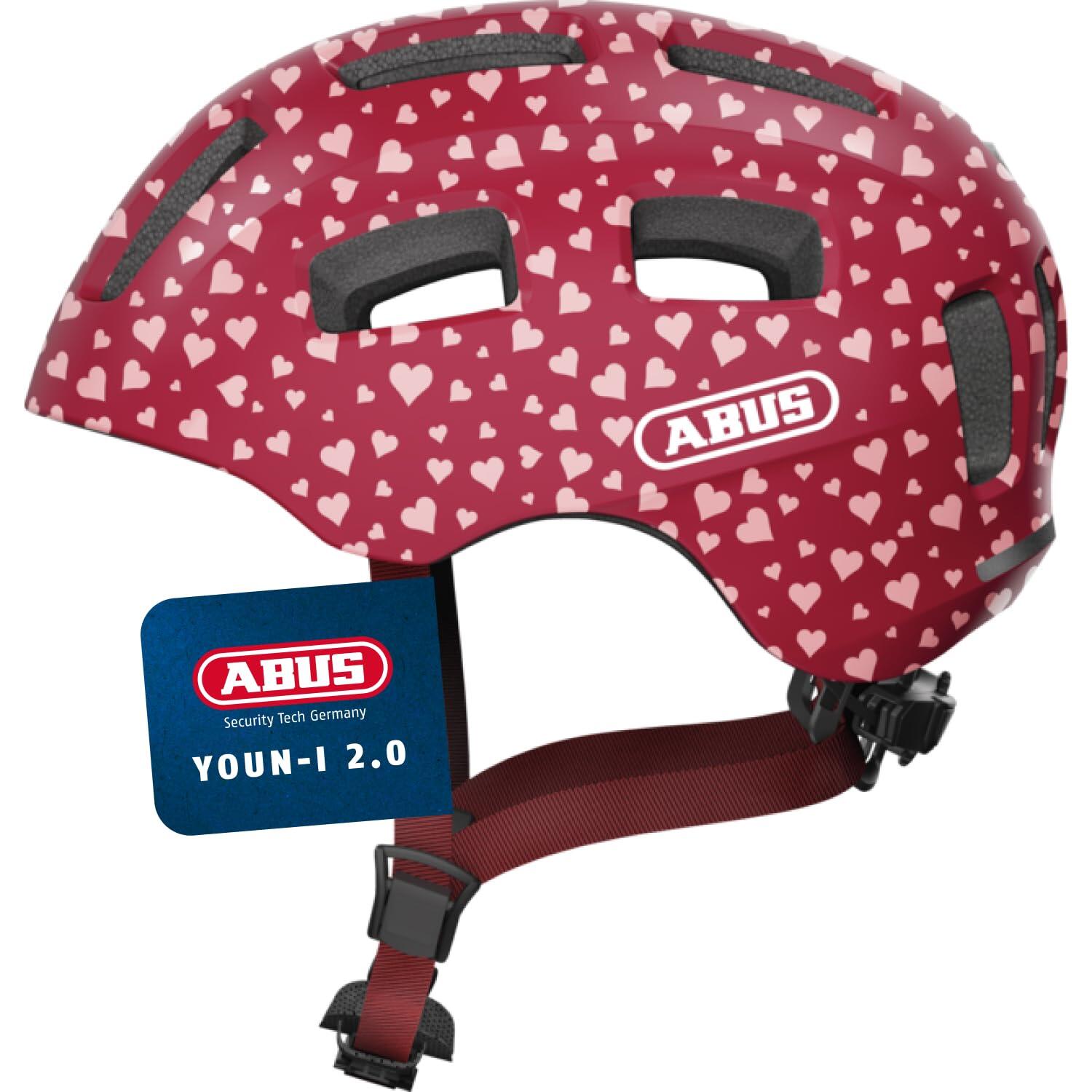 Abus Youn-I 2.0 Helmet Youth, czerwony S | 48-54cm 2021 Kaski dla dzieci 63808
