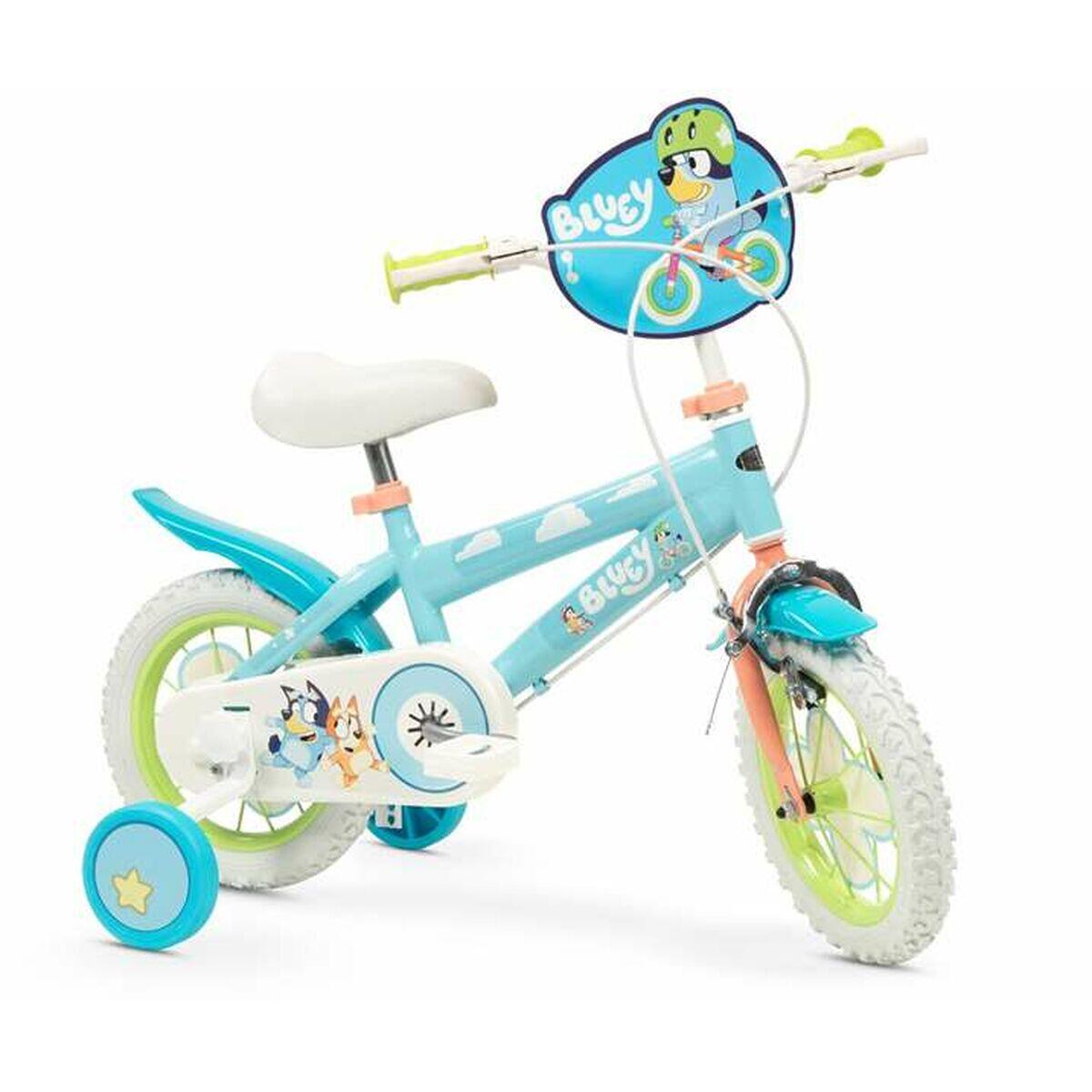 Rower dziecięcy TOIMSA Bluey 1259 12 cali Błękitno-limonkowy