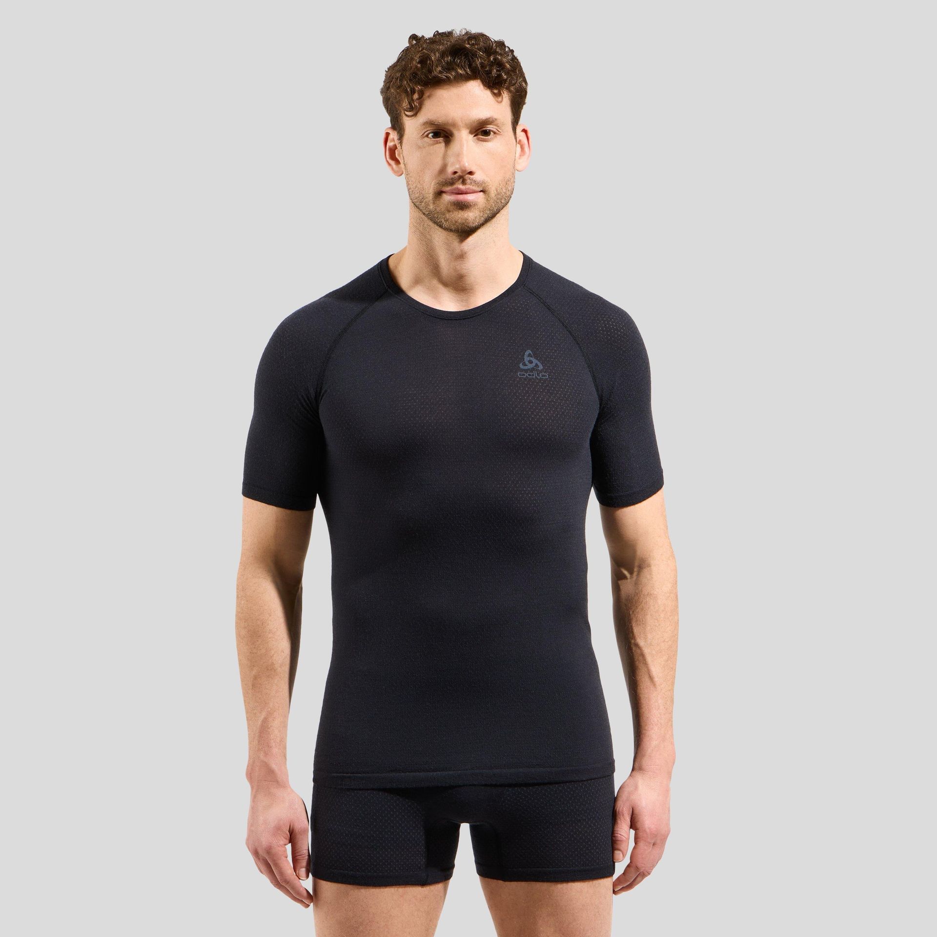 Koszulka termoaktywna męska Odlo Merino PW 140 Seamless BL Top Crew Neck SS