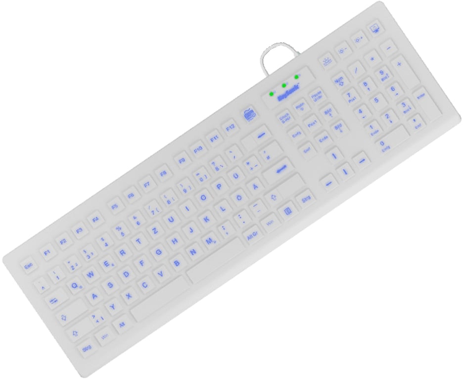 KeySonic KSK-8031INEL klawiatura USB QWERTZ Niemiecki Biały 60798