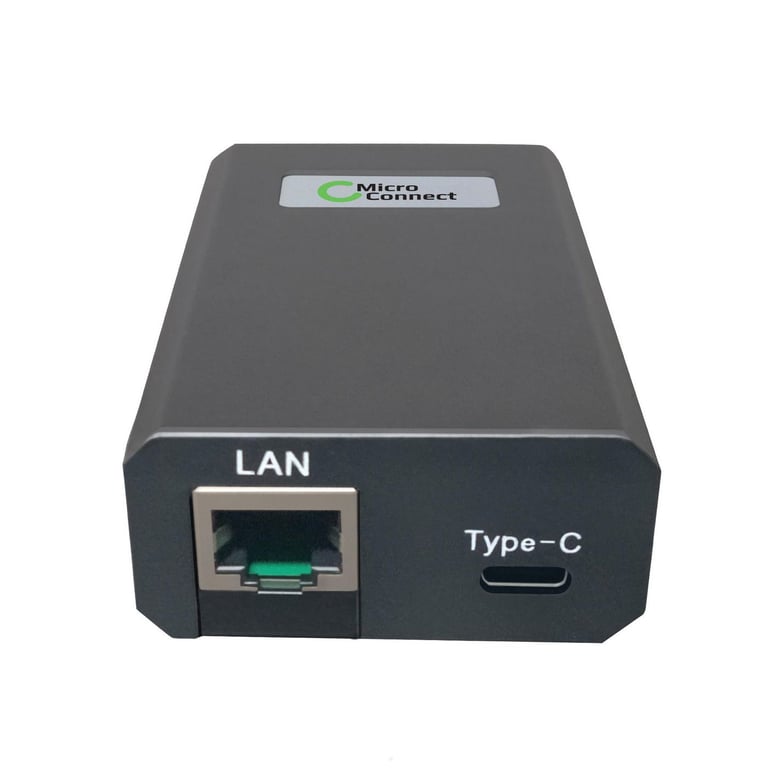 Microconnect POEINJ-25W-USBC adapter PoE Gigabit Ethernet POEINJ-25W-USBC