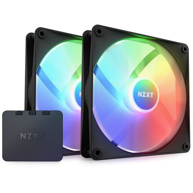 NZXT F140 RGB Core Obudowa komputera Wentylator 14 cm Czarny 2 szt.