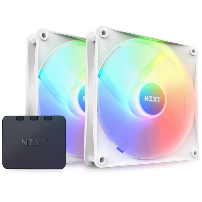 NZXT F140 RGB Core Obudowa komputera Wentylator 14 cm Biały 2 szt.