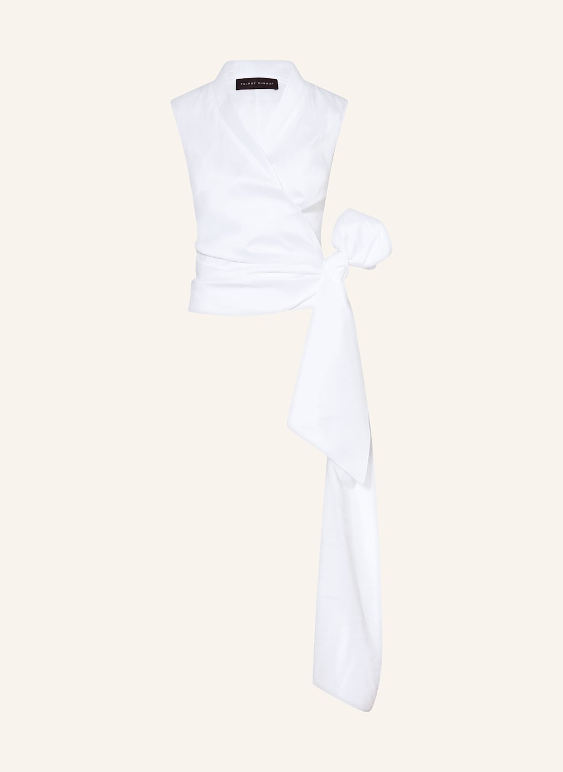 Talbot Runhof Bluzka O Kroju Kopertowym weiss