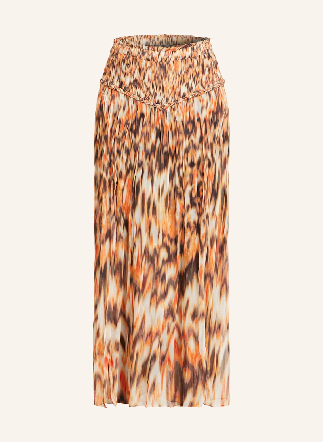Isabel Marant Spódnica Z Jedwabiu Rolande orange