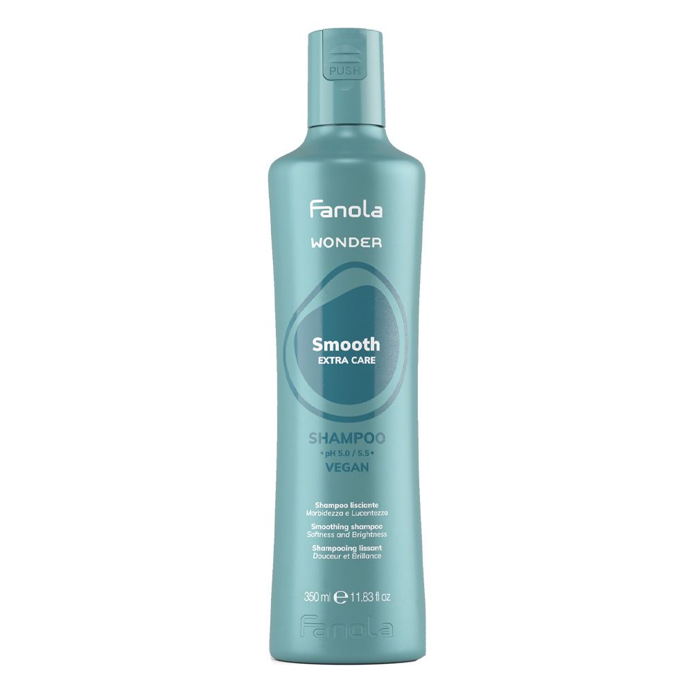Fanola Wonder Smooth Extra Care, szampon wygładzający do włosów puszących się, 350ml