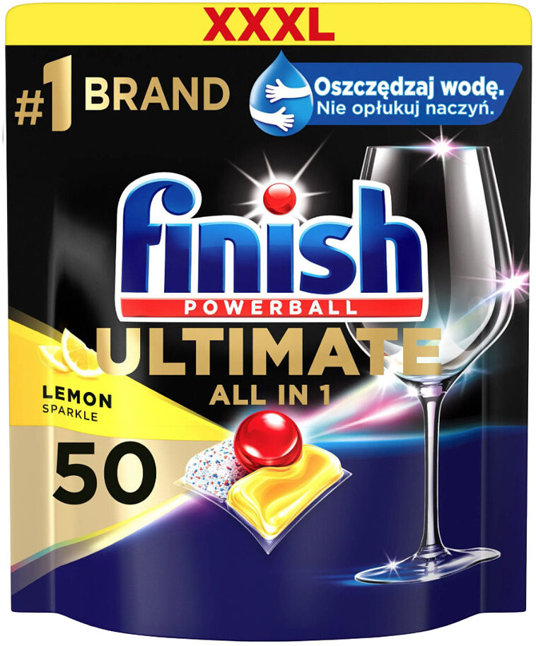 Kapsułki do zmywarek Finish Ultimate 50 Cytrynowe