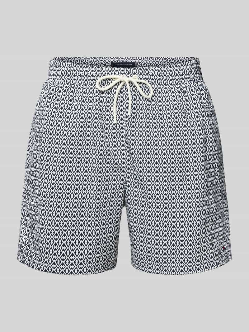 Spodenki kąpielowe o kroju regular fit z tunelem