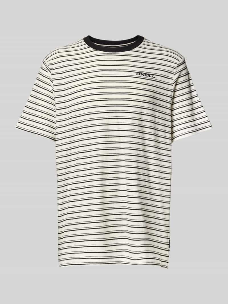 T-shirt z wyhaftowanym logo