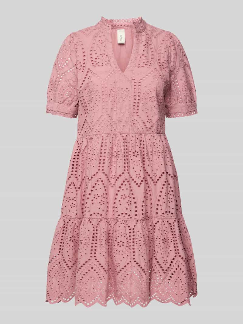 Sukienka mini z haftem angielskim model ‘Holi’