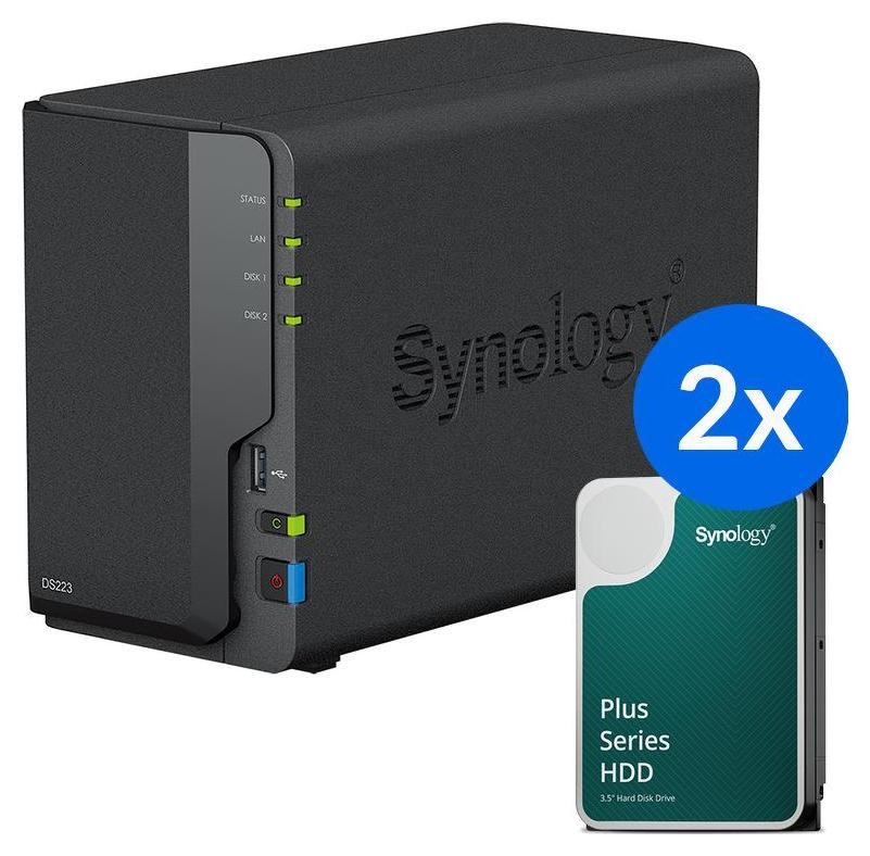 Synology DS223+2x HAT3300-6T 2x 6TB