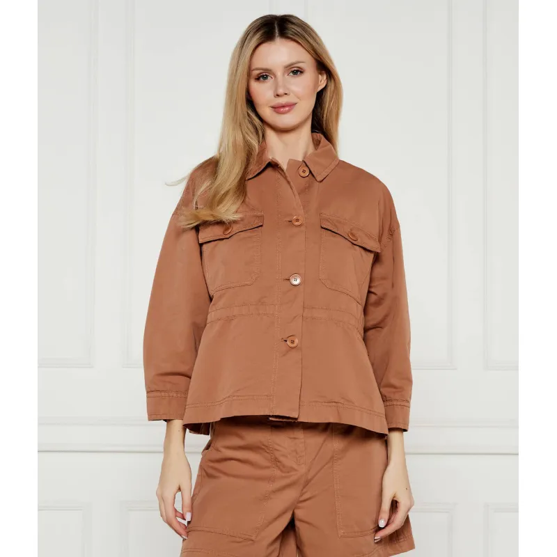 Weekend MaxMara Kurtka EGER Comfort fit z dodatkiem lnu