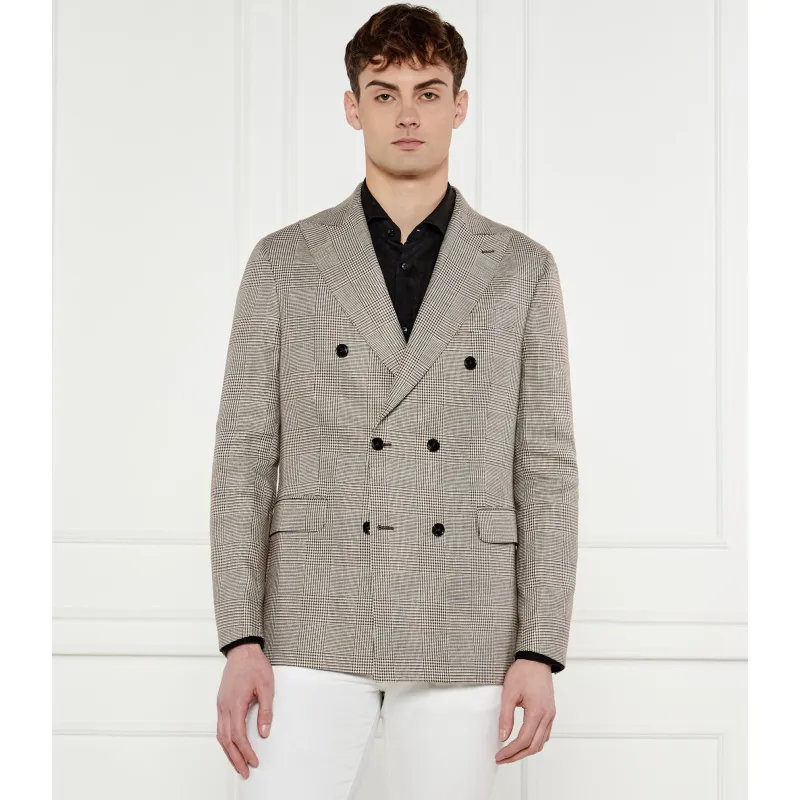 Oscar Jacobson Marynarka Farris | Regular Fit | z dodatkiem lnu