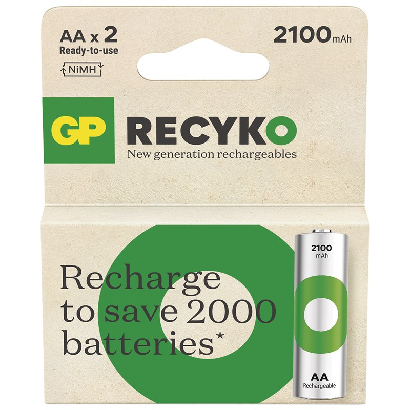 Bateria Ładowanie GP ReCyko 2100 AA (HR6, 2 ks