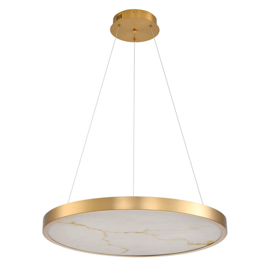 Okrągła lampa wisząca ALCHEMY ST-MD2407 LED 49W 3000K złoty biały