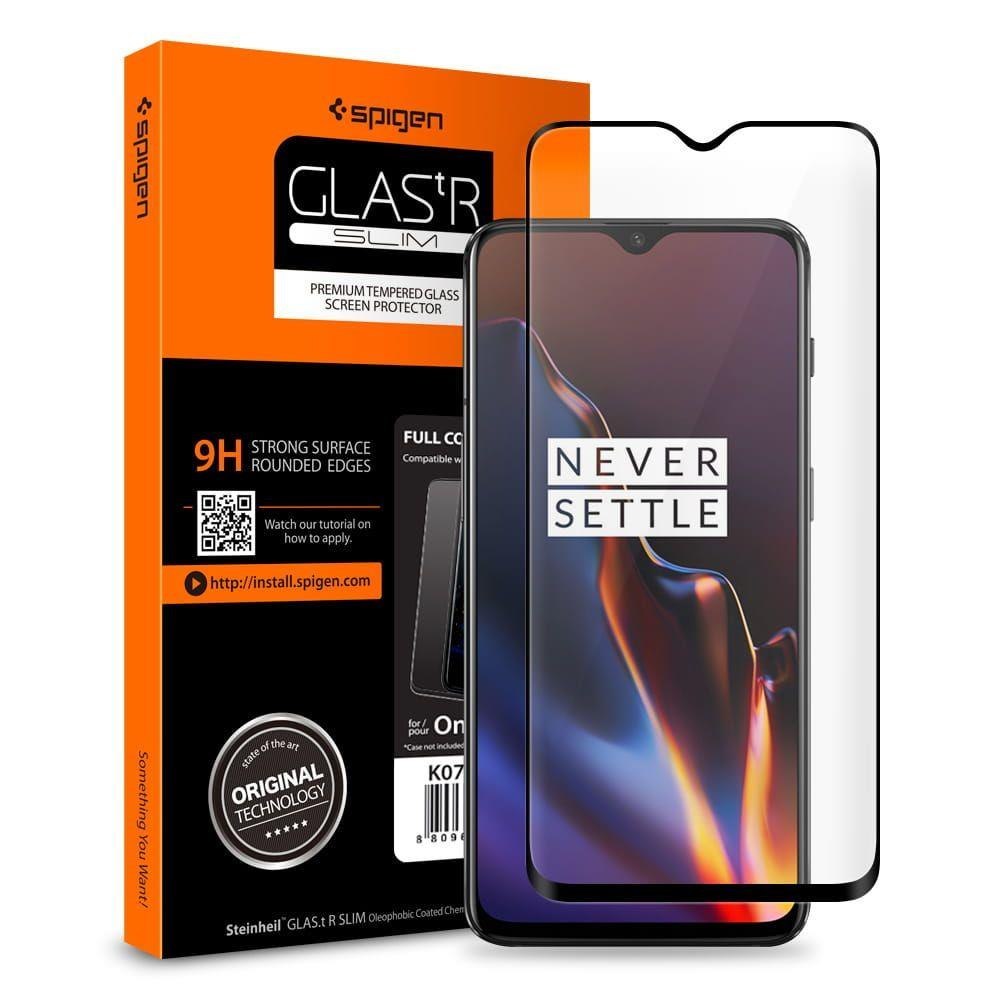 Szkło Hartowane Spigen Glass Fc Oneplus 7 Black