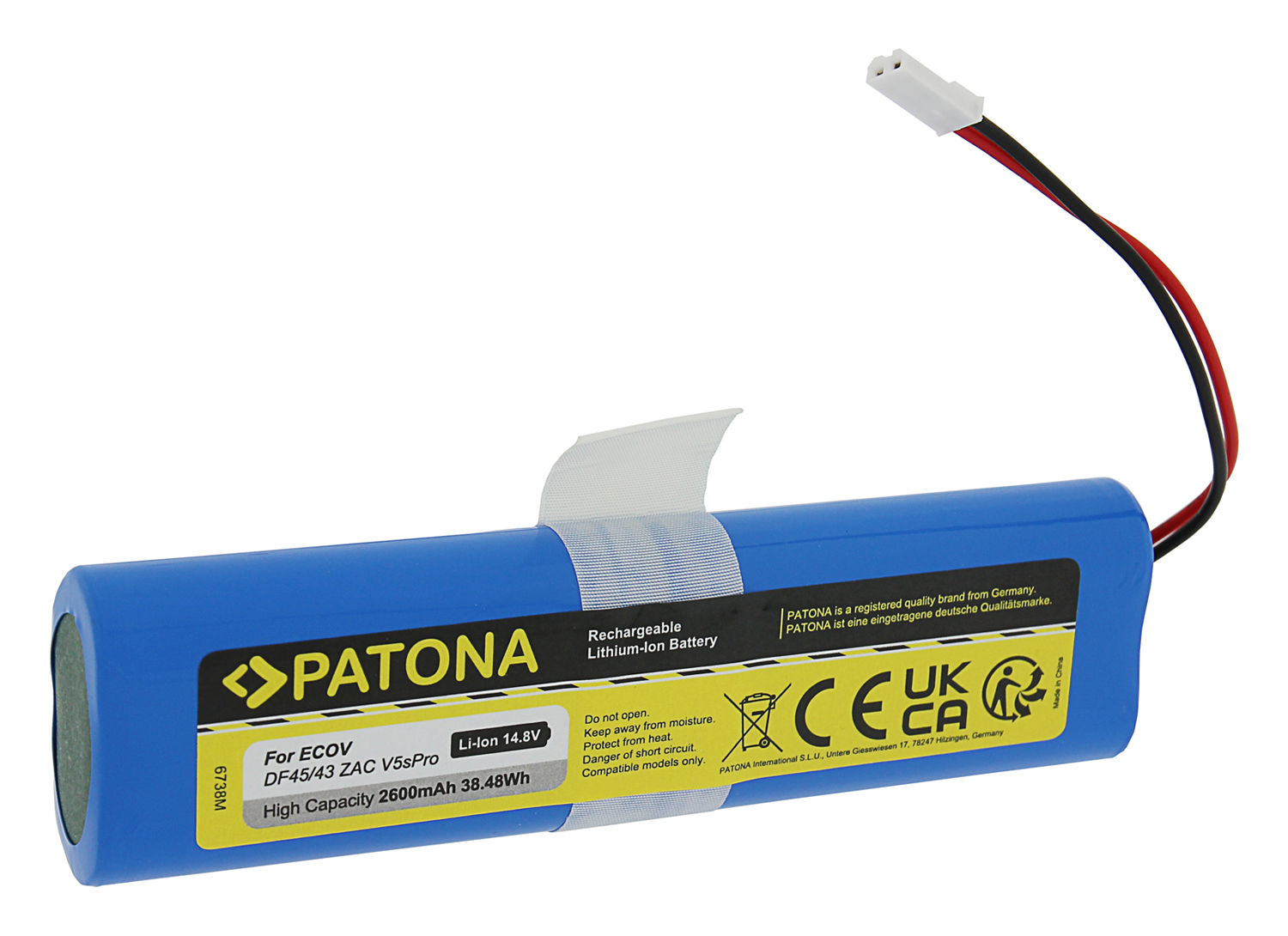 Patona Bateria do Ecovacs Deebot DF45, 2600 mAh