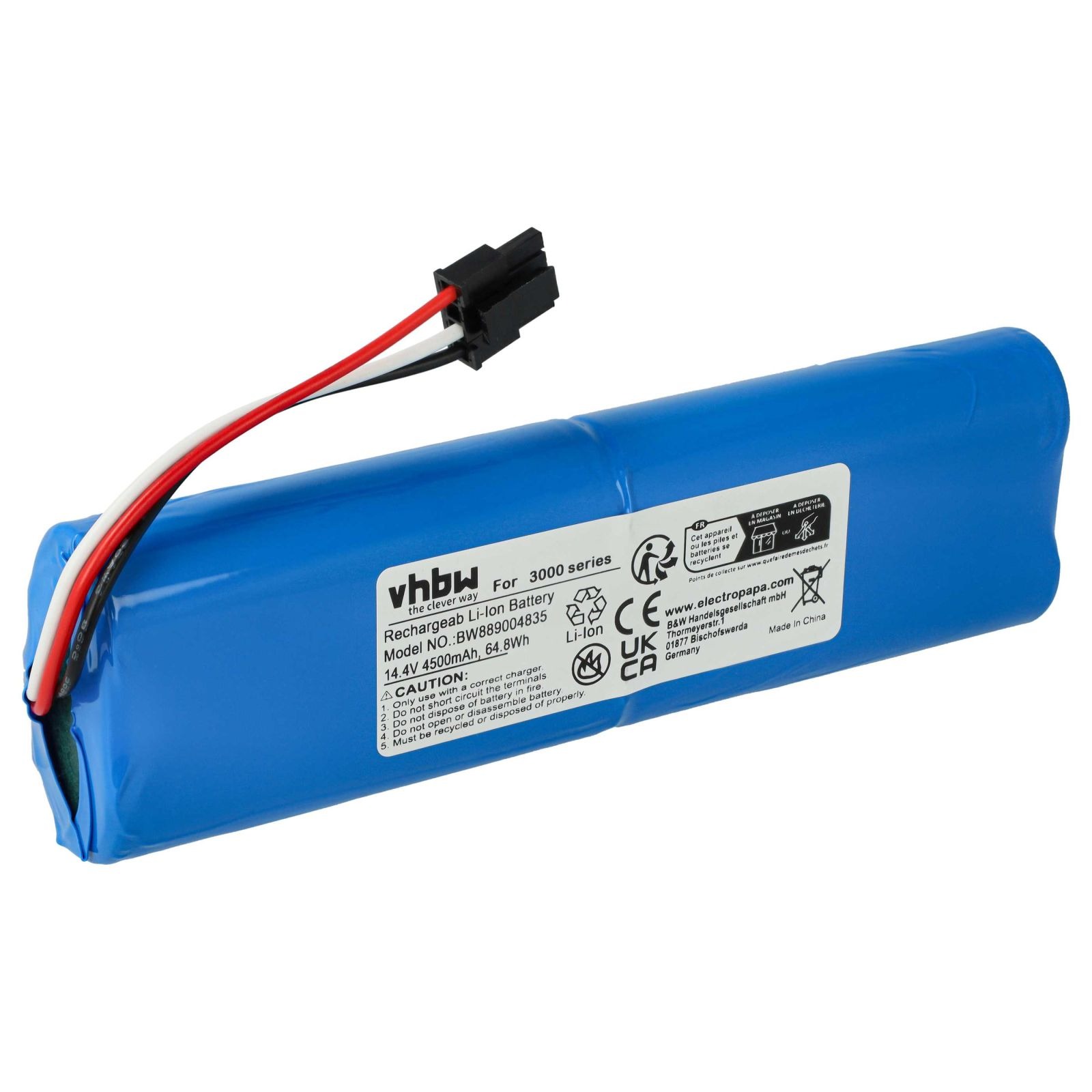 VHBW Bateria do Philips Homerun 3000 / XU3110, 4500 mAh
