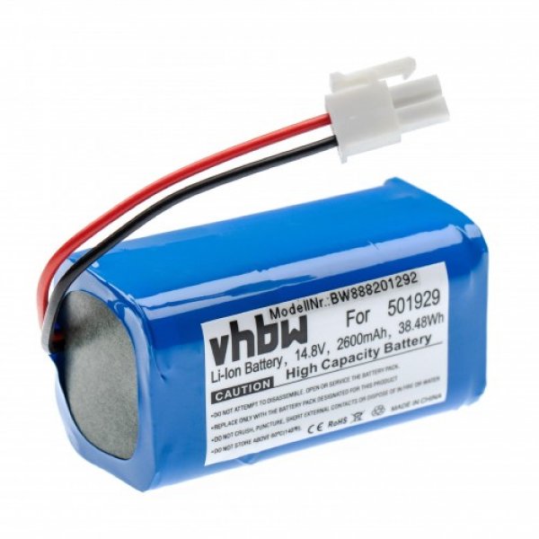 VHBW Bateria do iLife V7 / V7s Pro / V7s Plus, 2600 mAh