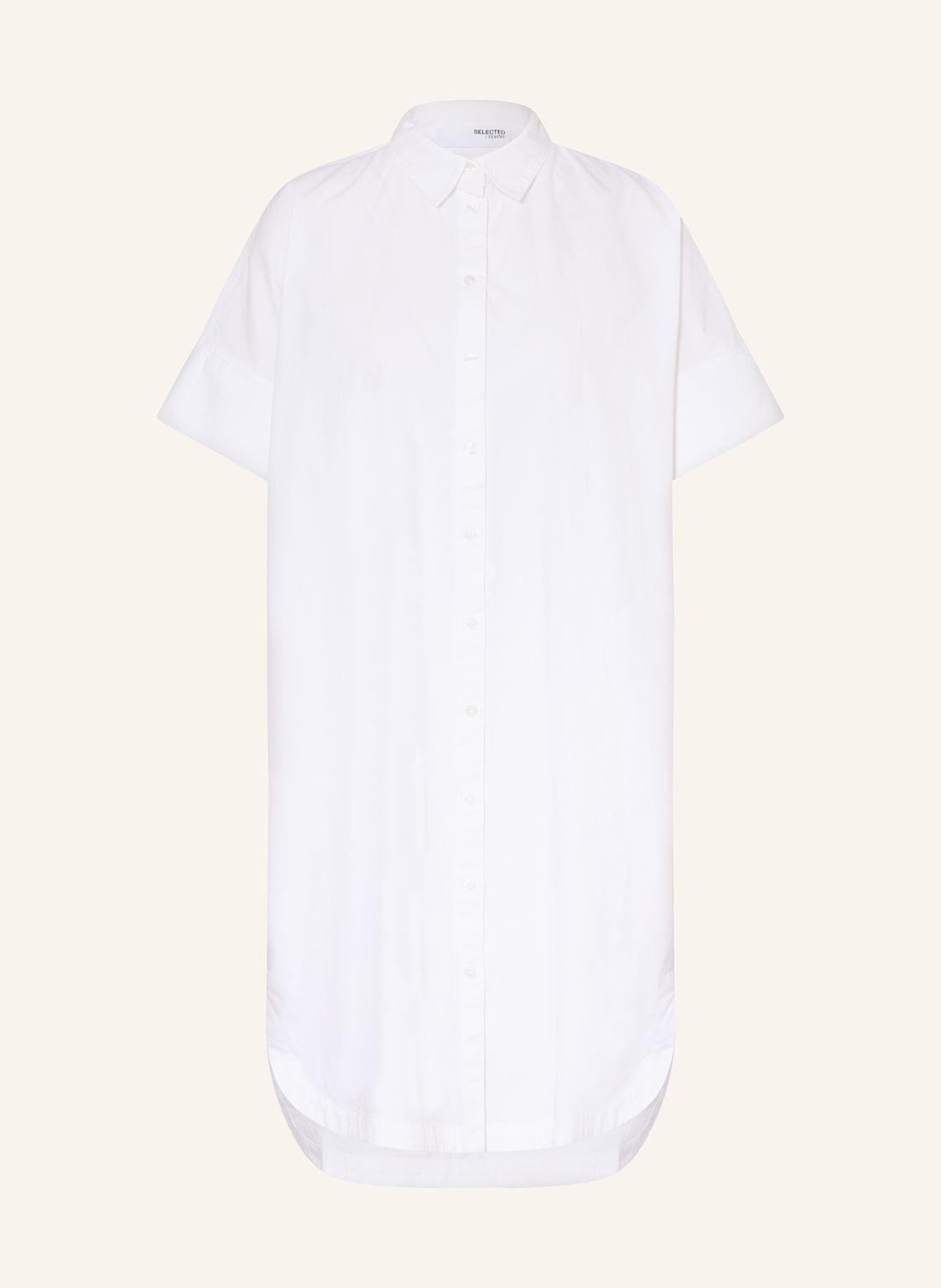 Selected Femme Sukienka Koszulowa weiss