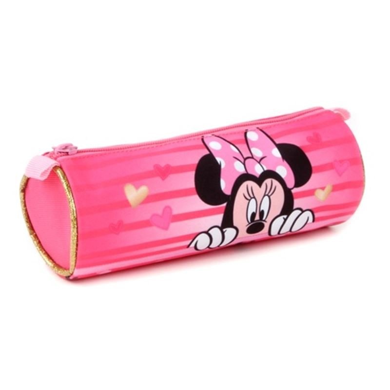 Piórnik tuba dla dziewczynki Myszka Minnie, różowy, Disney