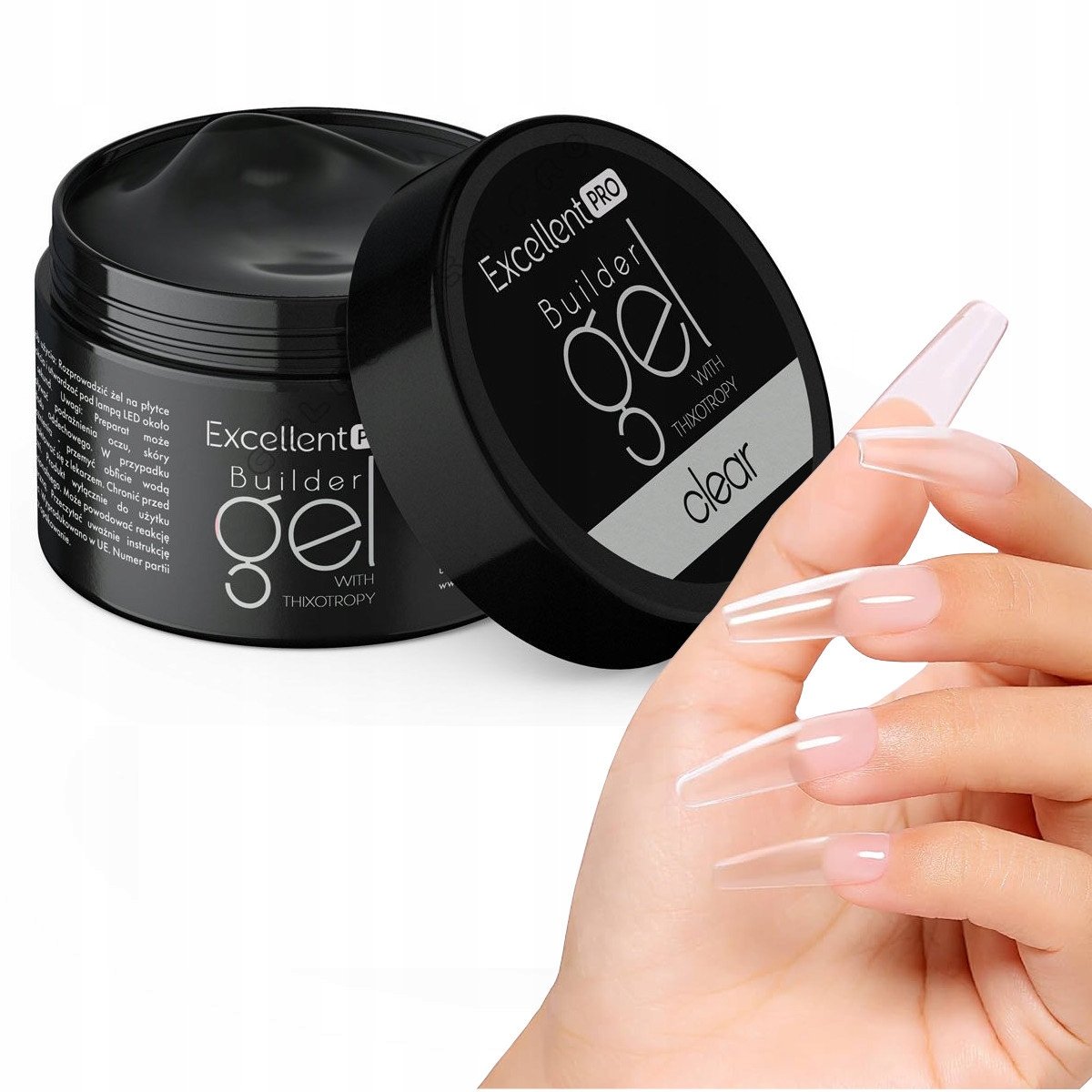 Excellent Pro Builder Gel Żel Budujący Z Tiksotropią Clear 15 G