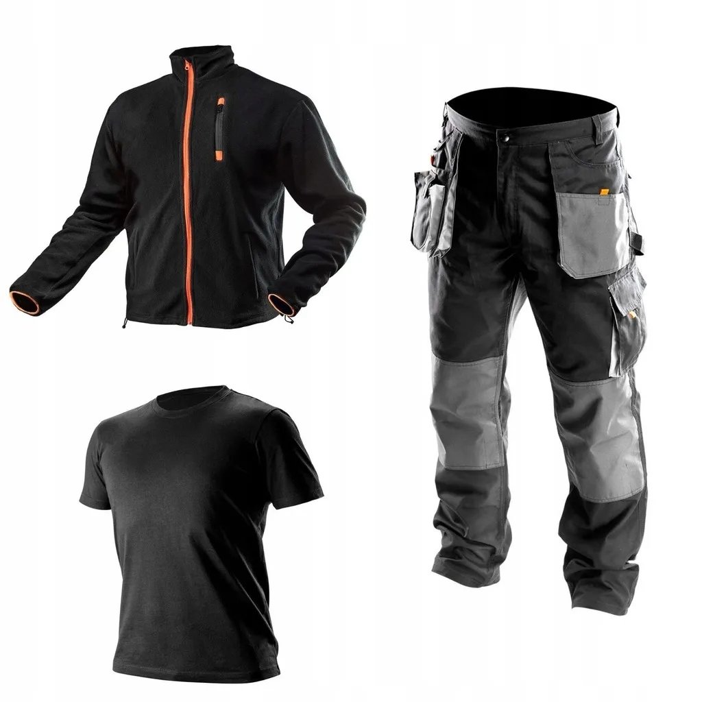 Komplet męskiej odzieży roboczej BHP M NEO TOOLS Spodnie bluza i koszulka