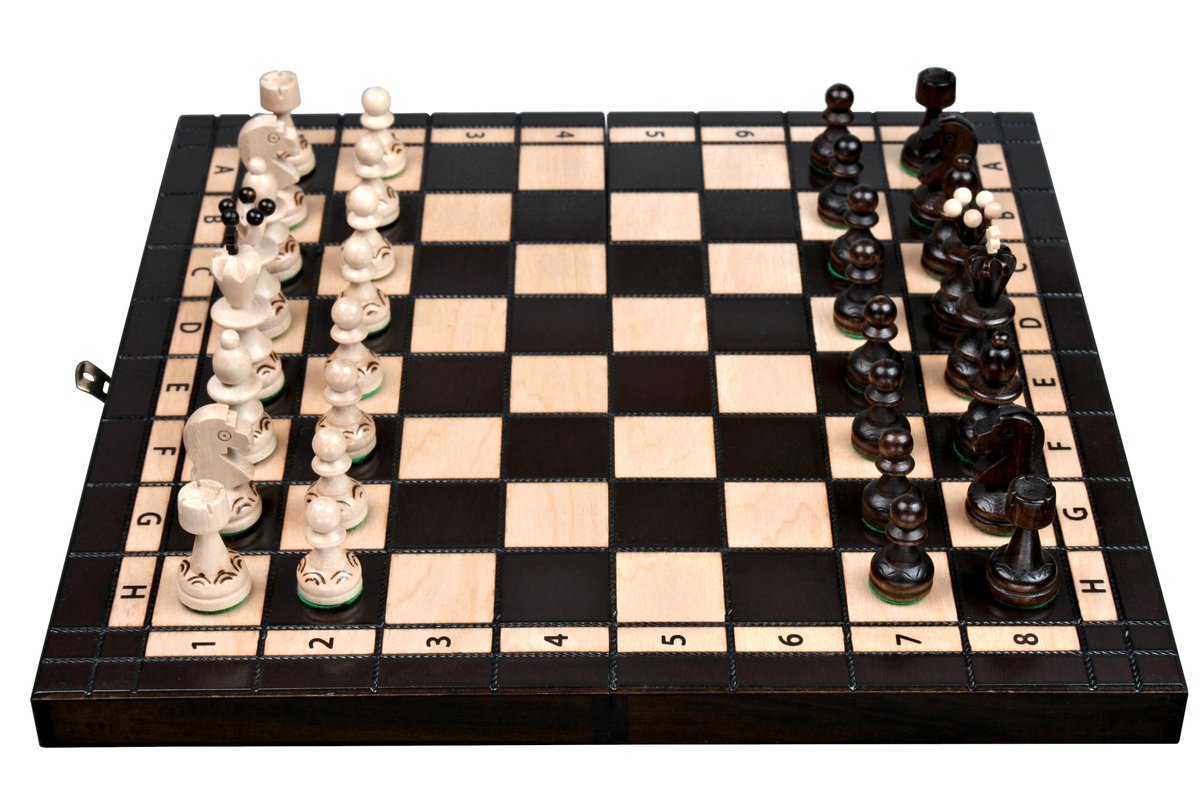 Szachy drewniane Perełka M – 35 cm