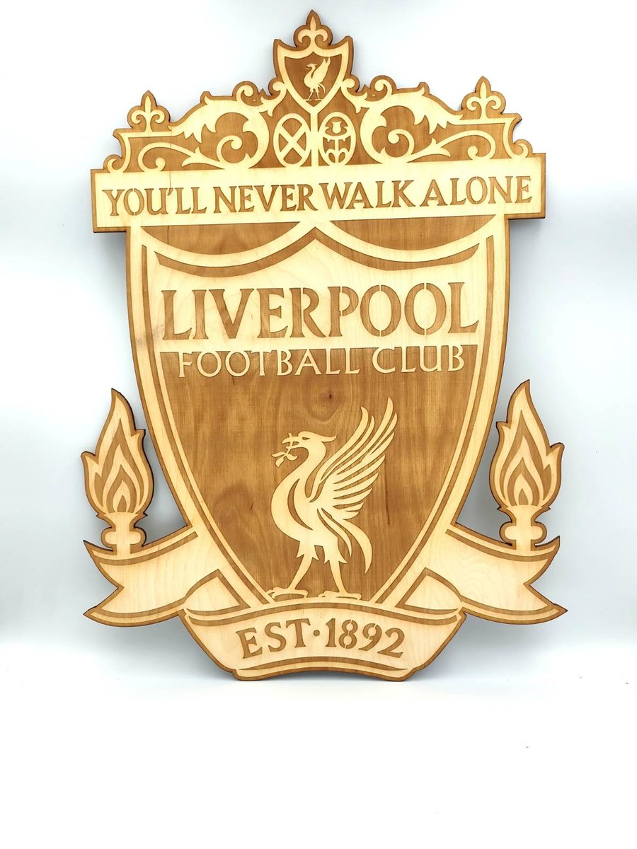 LIVERPOOL Herb Obraz Grawerowany Dekoracja Ścienna Ozdoba Salon Prezent